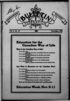 Saskatchewan Bulletin [Saskatchewan Teachers' Federation] November 1939