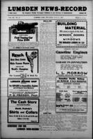 Lumsden News-Record July 15, 1915