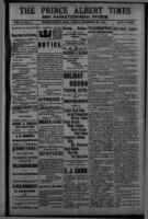 Prince Albert Times and Saskatchewan Review December 25, 1885