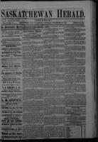 Saskatchewan Herald November 25, 1882