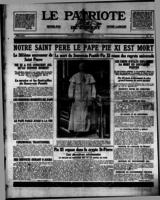 Le Patriote de l'Ouest February 15, 1939