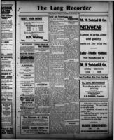 The Lang Recorder March 9, 1916