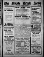 The Maple Creek News September 19, 1918