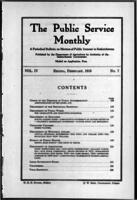 The Public Service Monthly February 1916