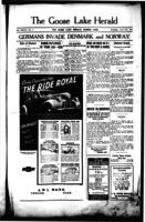 The Goose Lake Herald April 11, 1940