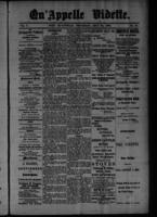 Qu'Appelle Vidette May 28, 1885